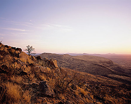 岩石,风景,纳米比亚