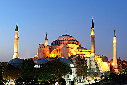 圣索菲亚教堂,世界遗产,欧洲,伊斯坦布尔,土耳其,亚洲