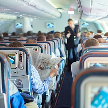 乘务员,乘客,商用飞机