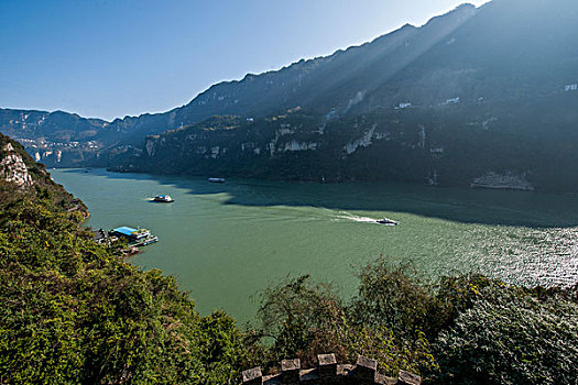 湖北夷陵长江三峡灯影峡