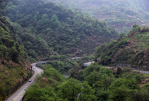 盘山公路,道路,蜿蜒山路