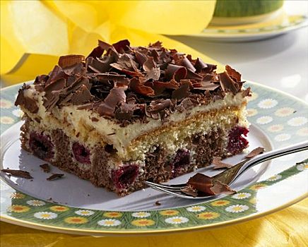 图林根,蛋糕,巧克力,樱桃蛋糕