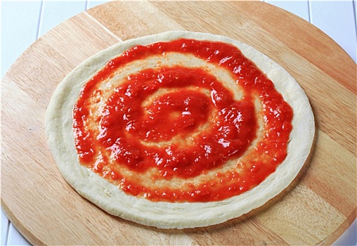 披萨面团,番茄汤