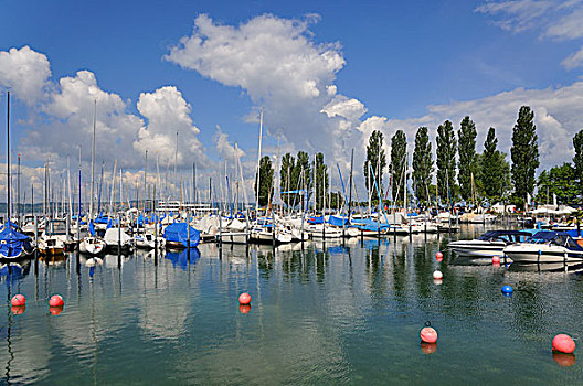 码头,康士坦茨湖,巴登符腾堡,德国,欧洲