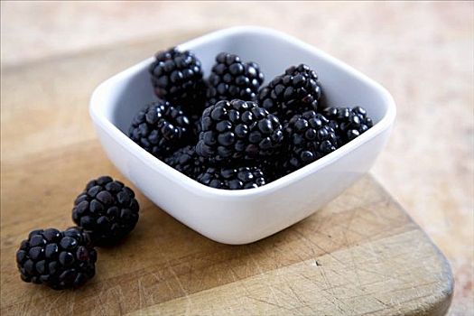 黑莓,旁侧,碗