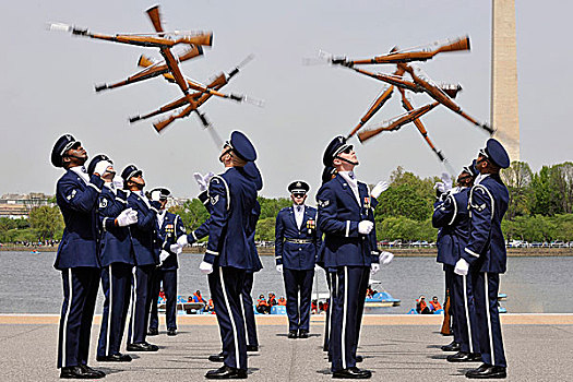 美国空军,仪仗兵,训练,团队