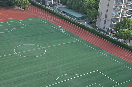 学校操场,城市建筑