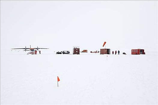 研究站,飞机,研究人员,南极