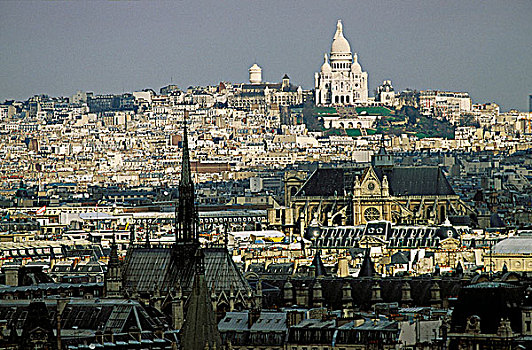 法国,巴黎,大教堂,背景