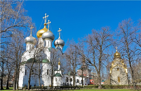 寺院,莫斯科,俄罗斯,圣母教堂