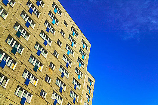 现代建筑,蓝天,华沙,波兰