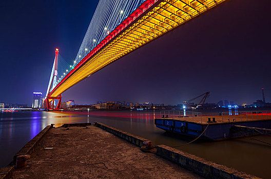 上海杨浦大桥夜景