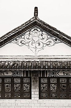 風格,建筑,屋頂,窗戶,大理,老城,云南,中國