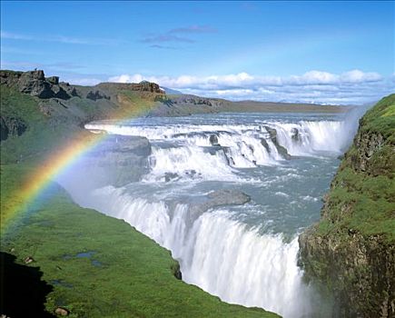 彩虹,上方,南方,冰岛