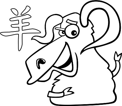 山羊,公羊,中国,占星,黄道宫形
