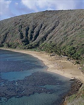恐龙湾,瓦胡岛,夏威夷,美国