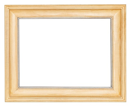 简单,宽,木质,画框
