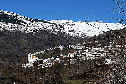 白人,乡村,内华达山脉,西班牙