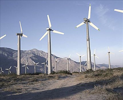风能,发电机,加利福尼亚