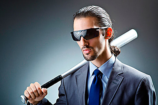 男人,玩,板球愤怒,商务人士,球棒,白色背景板球手男孩,戴着,棒球服