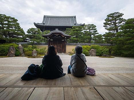 日本京都傳統庭園建仁寺