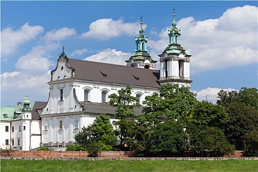 风景,教堂,老城,克拉科,波兰