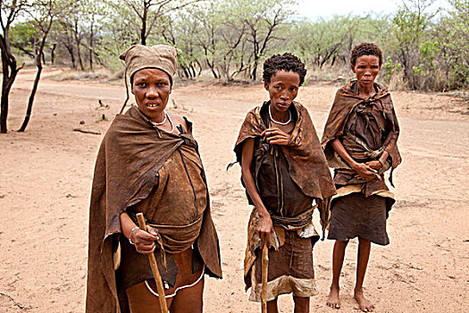 原住民,女人,传统服饰,博茨瓦纳,非洲