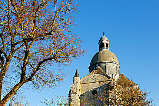 塞纳河,普罗旺斯,中世纪城市,教区教堂