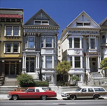 旧金山,多样,美国,建筑,汽车