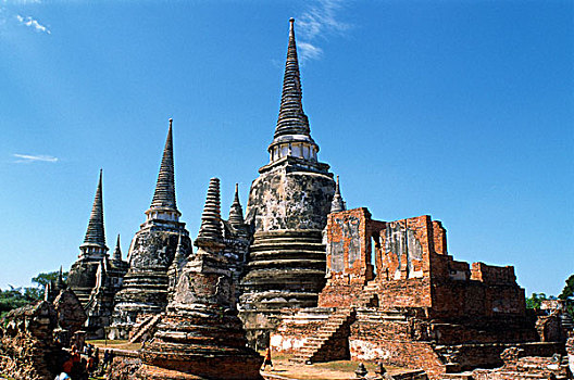泰国,大城府,寺院,佛教,神祠