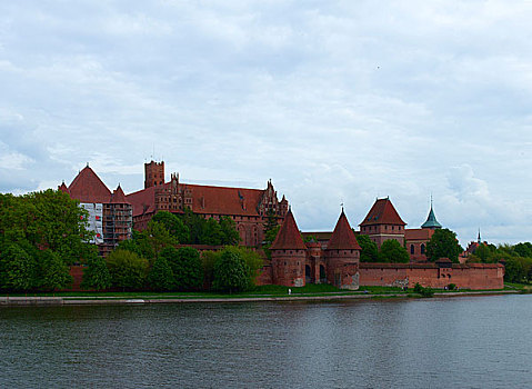 波兰马尔堡世界遗产·马尔堡城堡·诺加特河