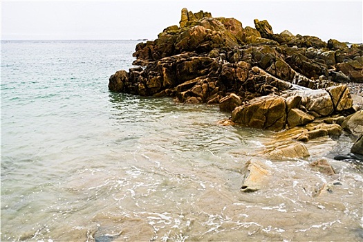 花冈岩,悬崖,布列塔尼半岛