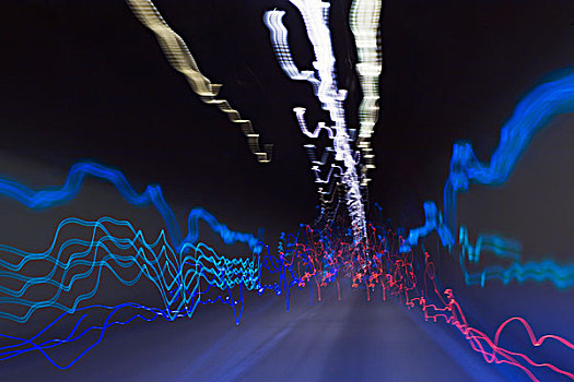 亮光,小路,高速公路,隧道,伊斯特利亚,克罗地亚,欧洲