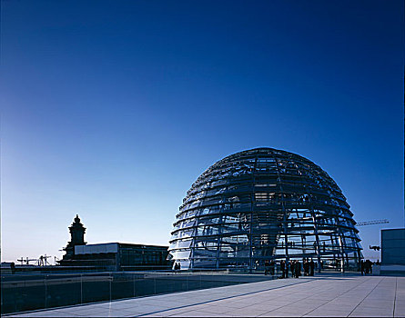 德国国会大厦,柏林,德国,穹顶,看,北方