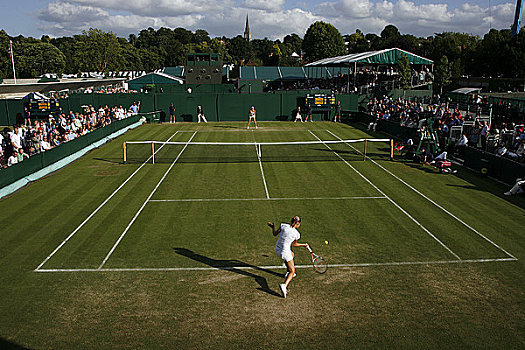 英格兰,伦敦,温布尔登,球场,按压,跳台,网球,冠军,2008年