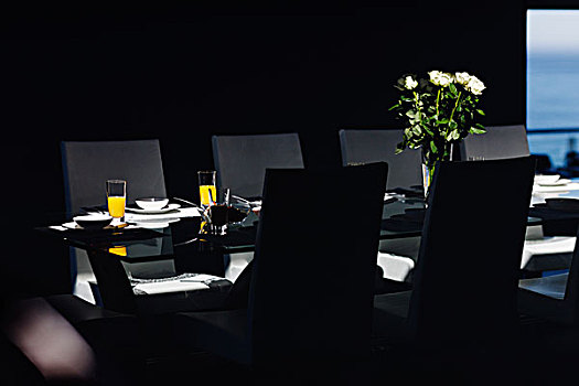桌面布置,现代,餐厅