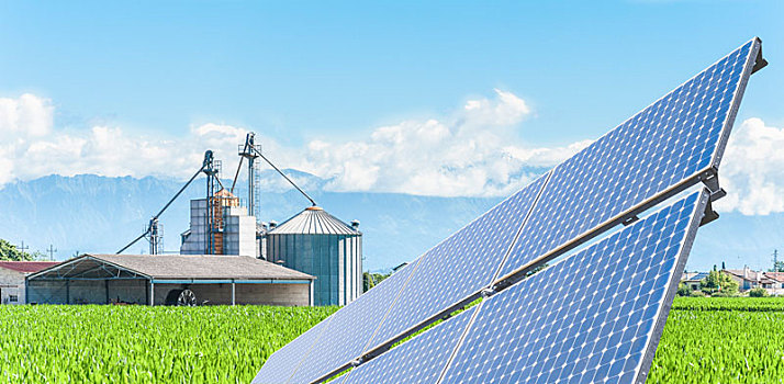 太阳能电池板,农产品,清洁能源