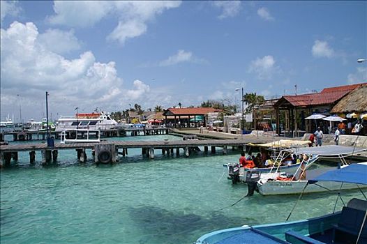 港口,女人岛,尤卡坦半岛,墨西哥