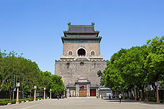 北京,城市,钟楼