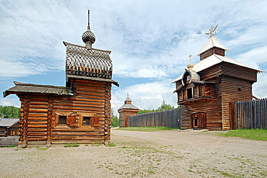 教堂,监狱,伊尔库茨克,建筑,博物馆,住宅区,区域,贝加尔湖,西伯利亚,俄罗斯联邦,欧亚大陆