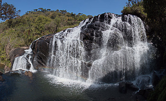 瀑布,国家公园,斯里兰卡