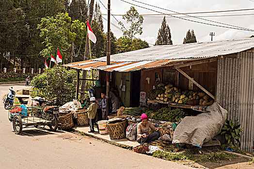 蔬菜,店,印度尼西亚