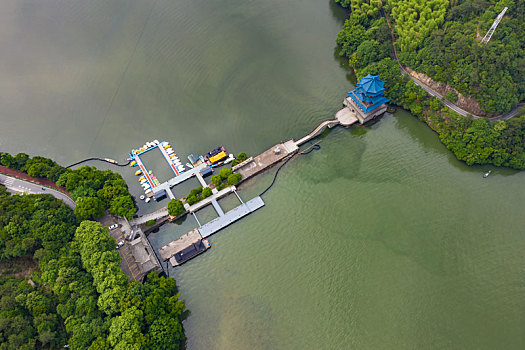 杭州桐庐严子陵钓台景区航拍