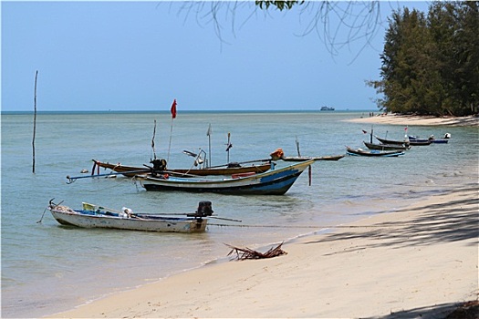 泰国,船,海滩