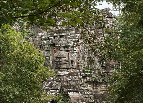 高棉,庙宇,特写