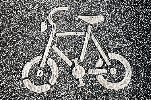 象形图,自行车,自行车道