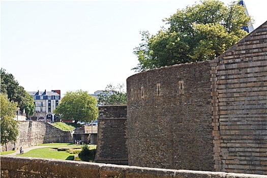 墙壁,城堡,布列塔尼半岛