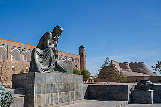 乌兹别克斯坦,区域,希瓦,数学家,纪念建筑
