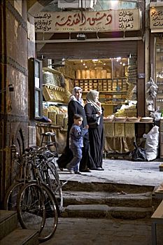 街景,老城,大马士革,叙利亚