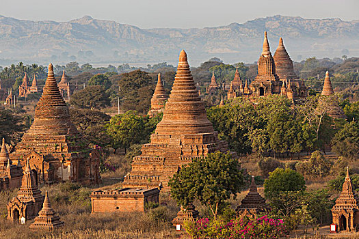 古老,庙宇,城市,蒲甘,异教,缅甸